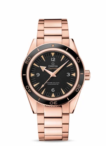 Omega Seamaster 300 Master Co-Axial Sedna Gold / Black / Bracelet 233.60.41.21.01.001 (23360412101001)